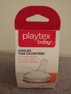 Playtex Clear Silicone Angled Nipple Sprout, 2 pack